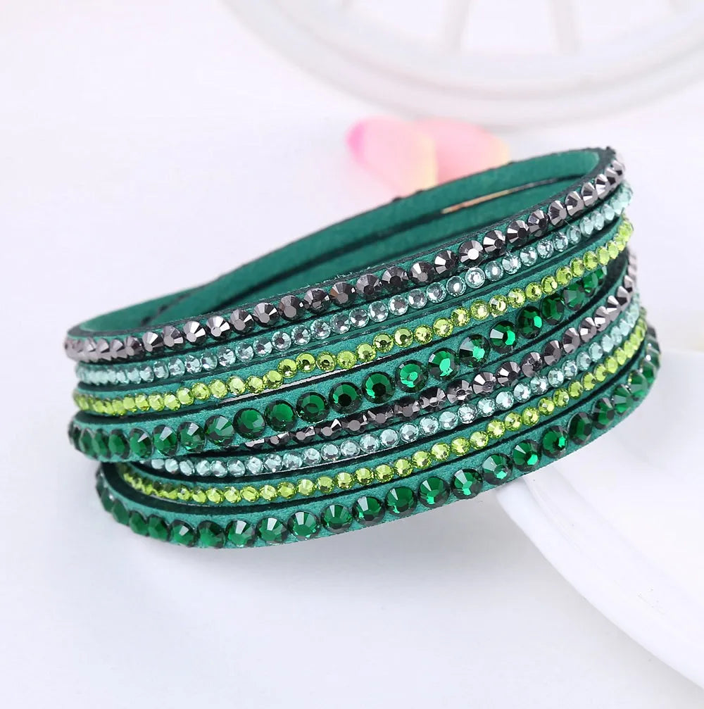 DAZZLE – Multi-Layer Rhinestone Wrap Bracelet