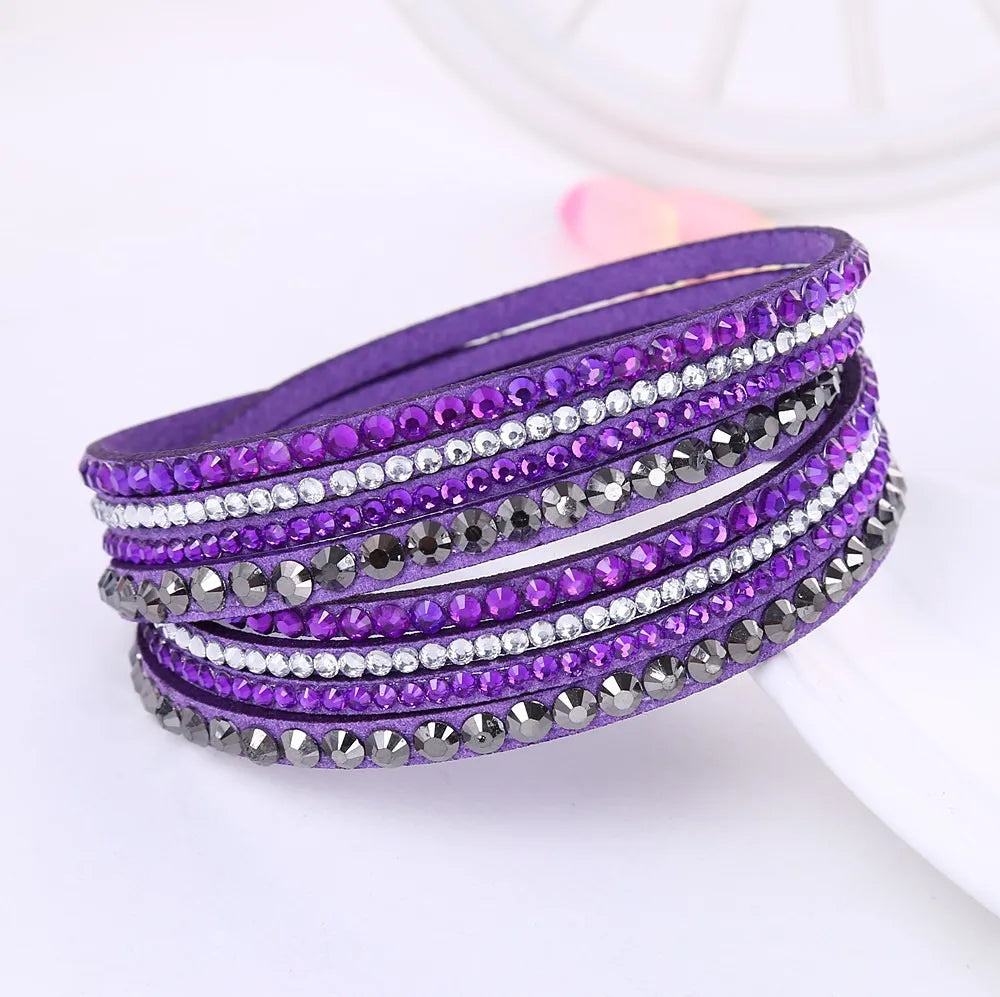 DAZZLE – Multi-Layer Rhinestone Wrap Bracelet