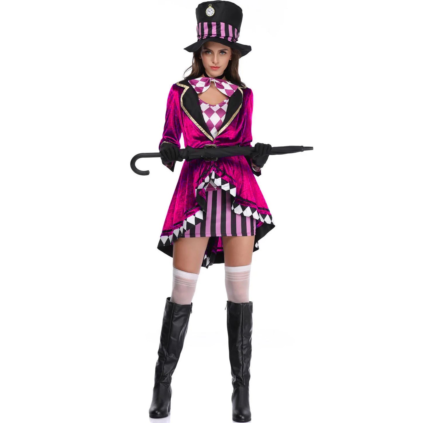 Women's Alice in Wonderland Magician Stage Costume