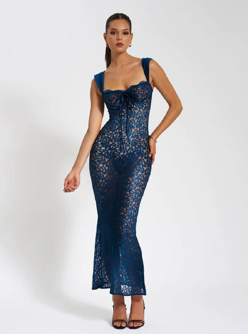 Elegant Lace Maxi Dress for Special Occasions