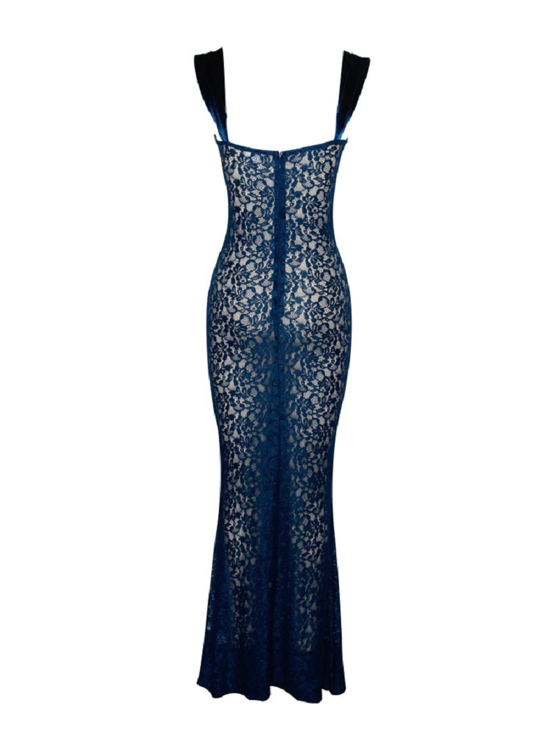 Elegant Lace Maxi Dress for Special Occasions