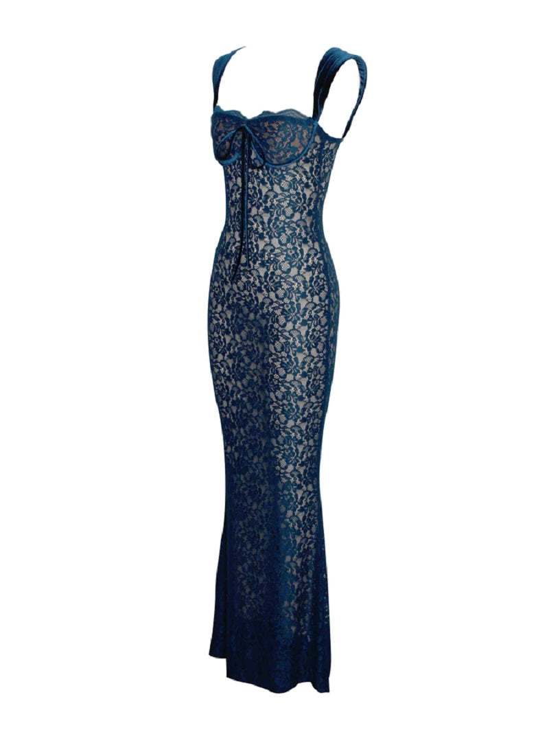Elegant Lace Maxi Dress for Special Occasions