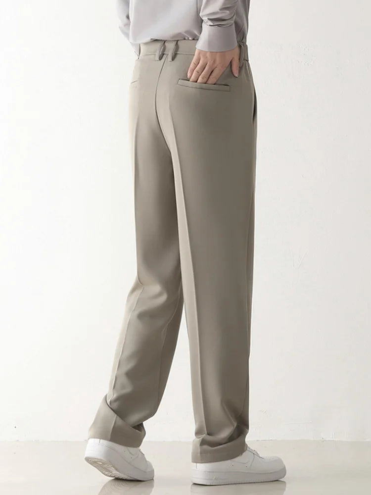 Men's Draped Tailored Formal Trousers