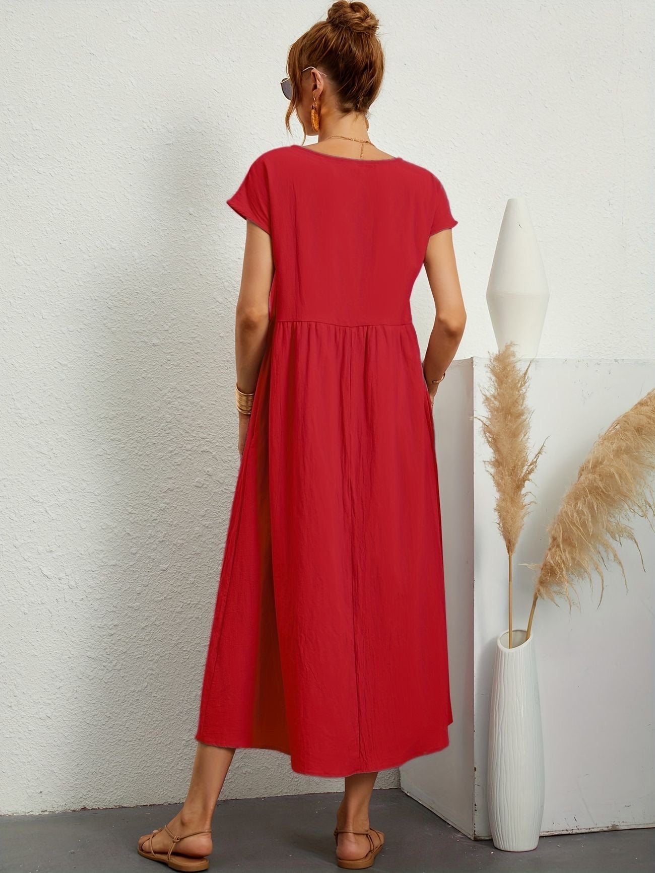 Chic Spring Camille Round Neck Dress