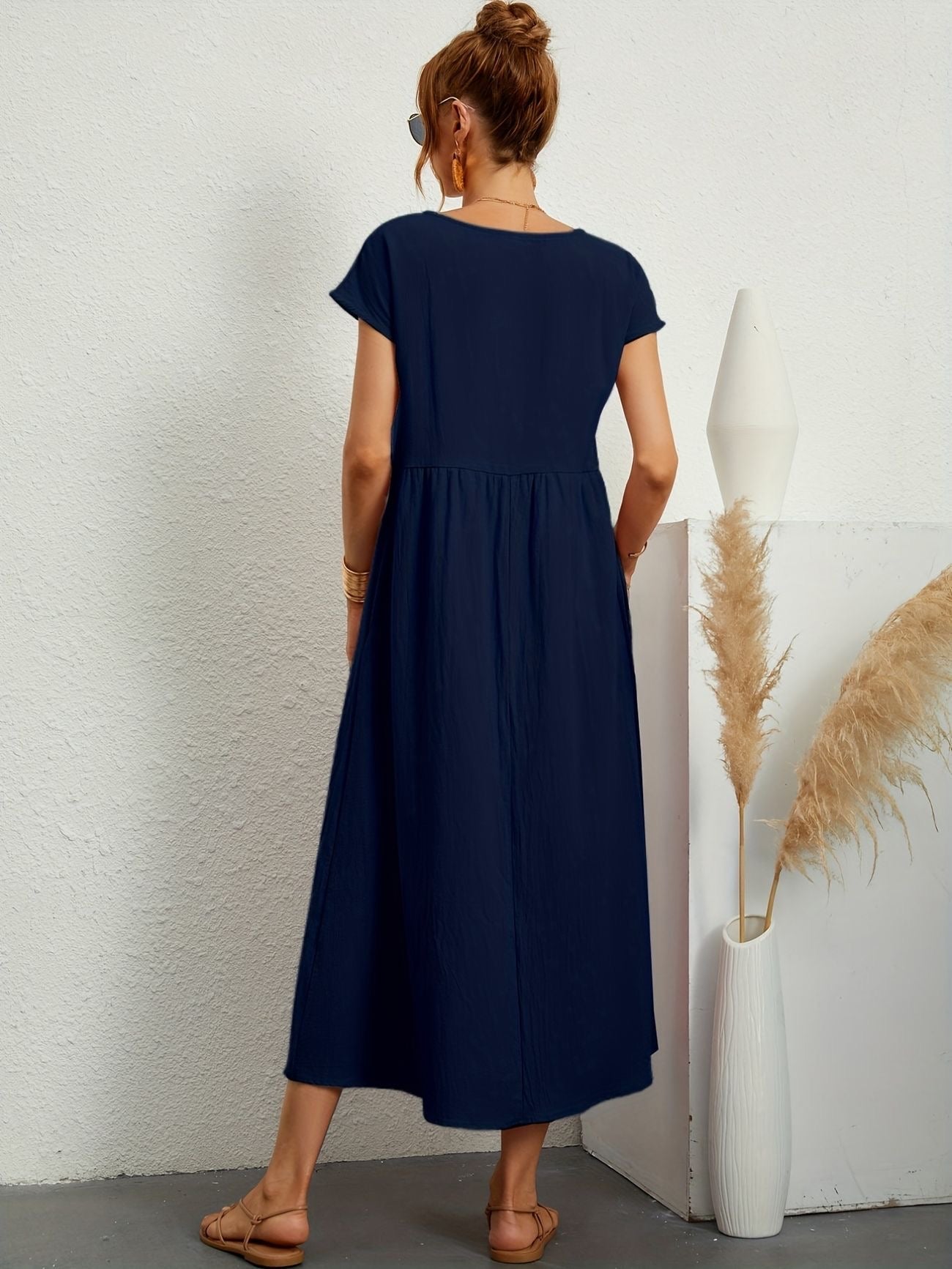 Chic Spring Camille Round Neck Dress