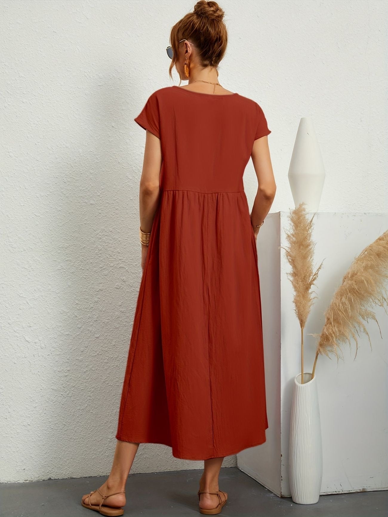 Chic Spring Camille Round Neck Dress