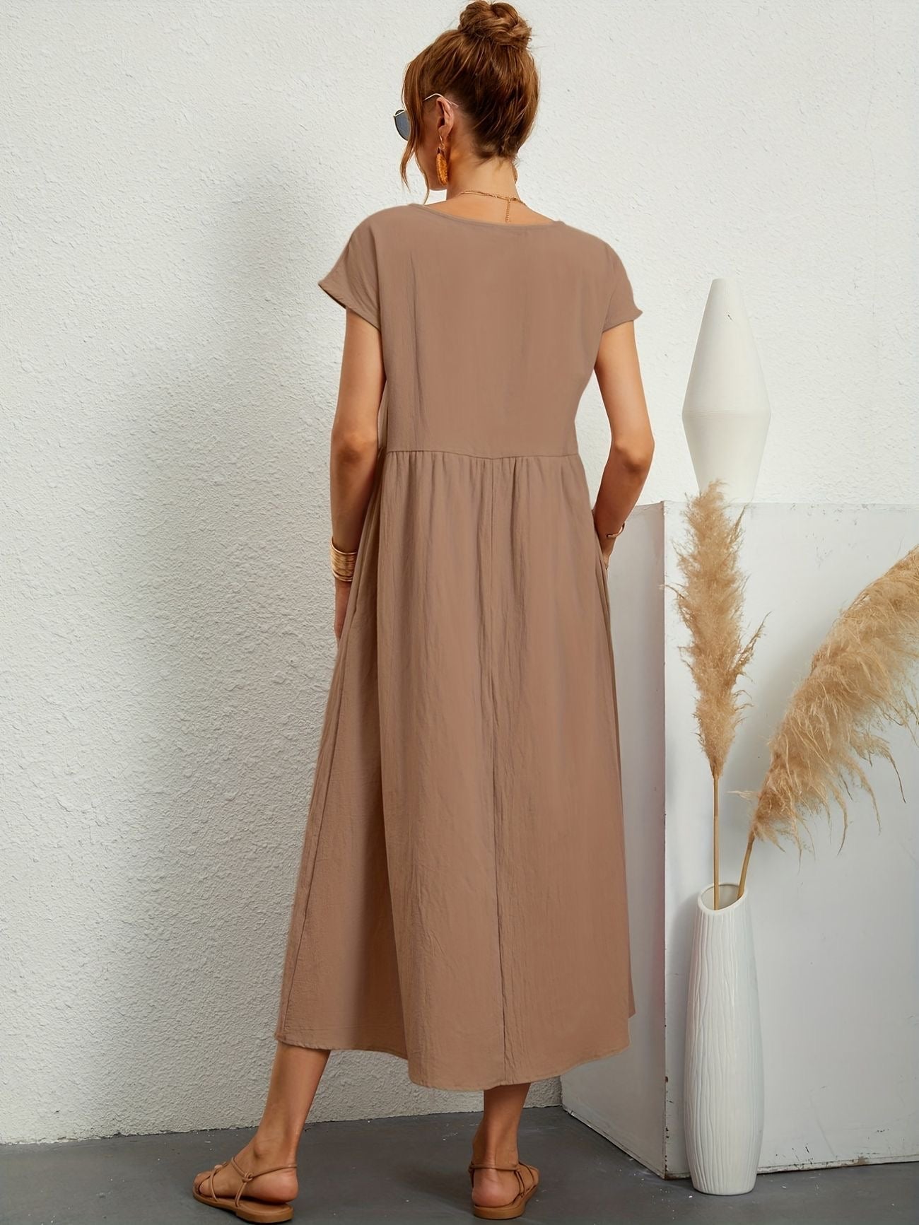 Chic Spring Camille Round Neck Dress