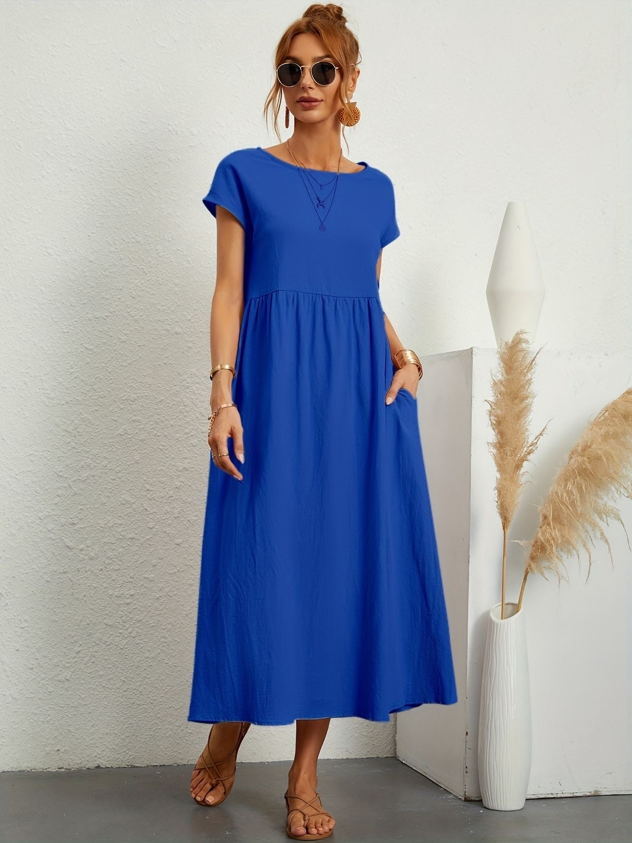 Chic Spring Camille Round Neck Dress