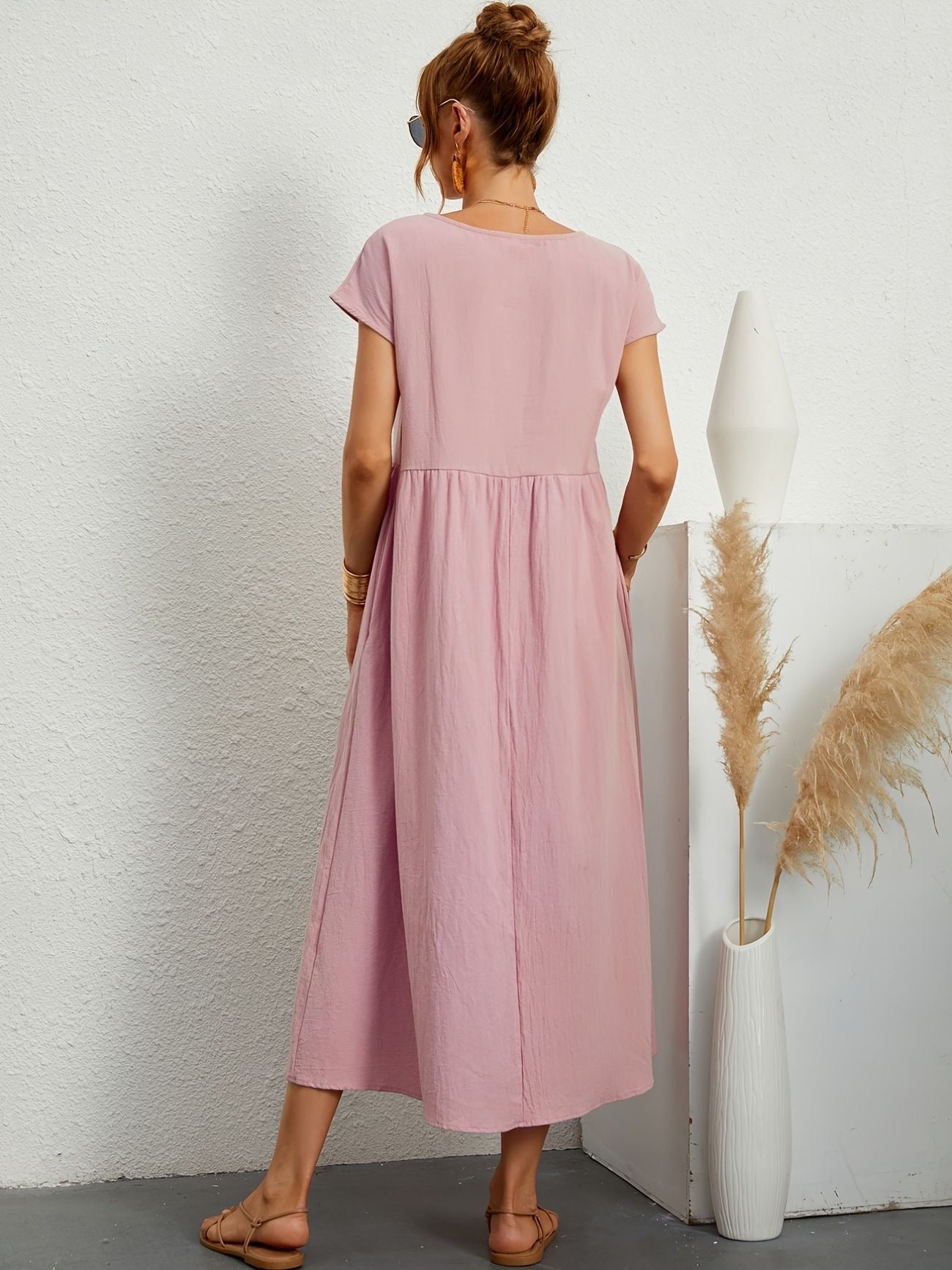 Chic Spring Camille Round Neck Dress