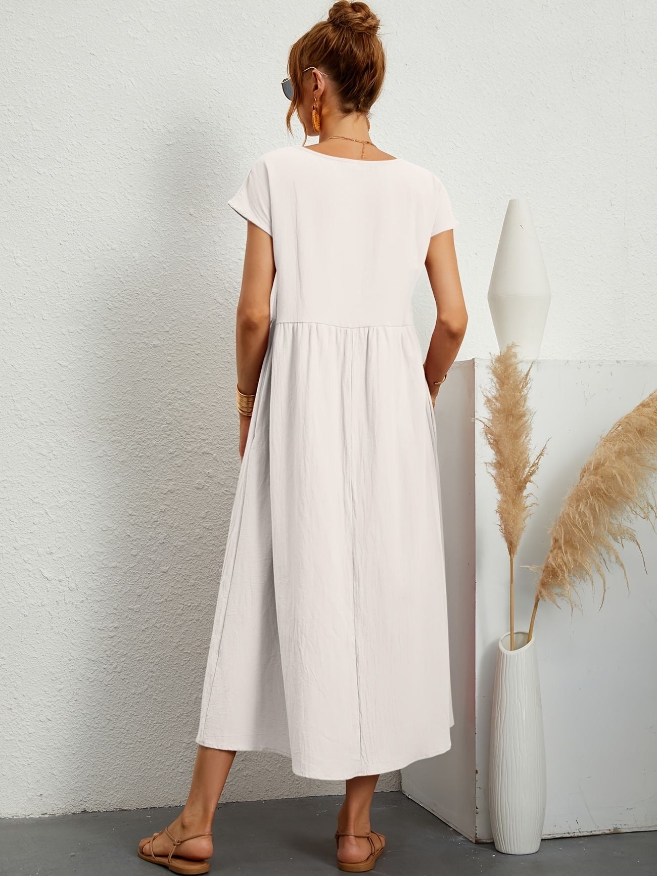 Chic Spring Camille Round Neck Dress