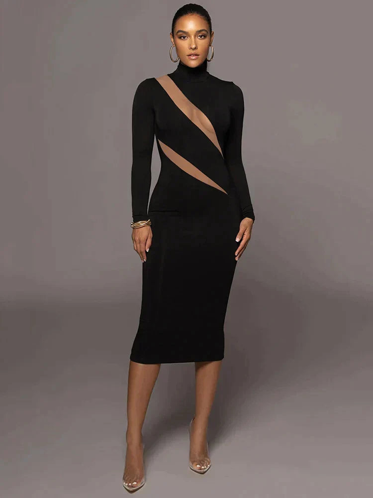 Chic Figure-Hugging Maxi Dress Collection