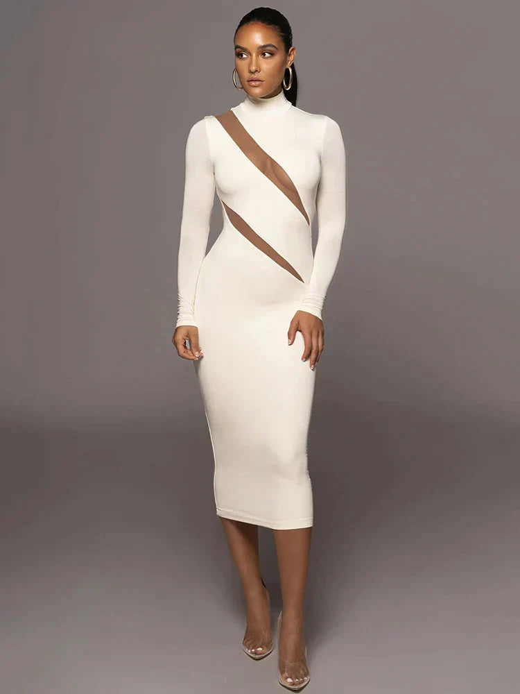 Chic Figure-Hugging Maxi Dress Collection