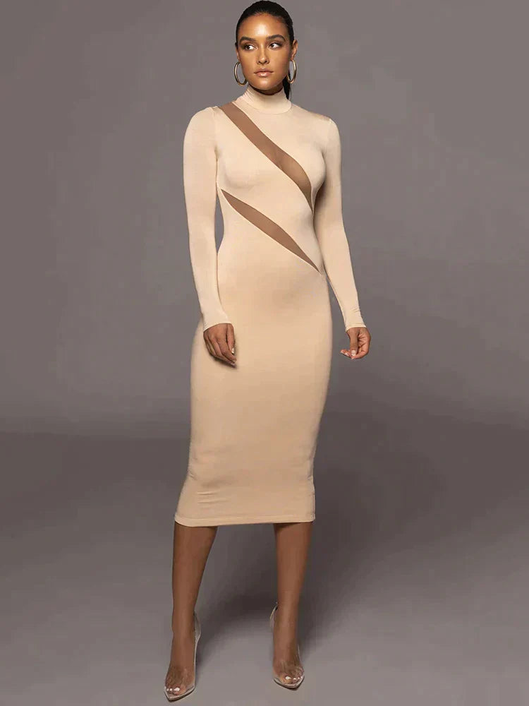 Chic Figure-Hugging Maxi Dress Collection