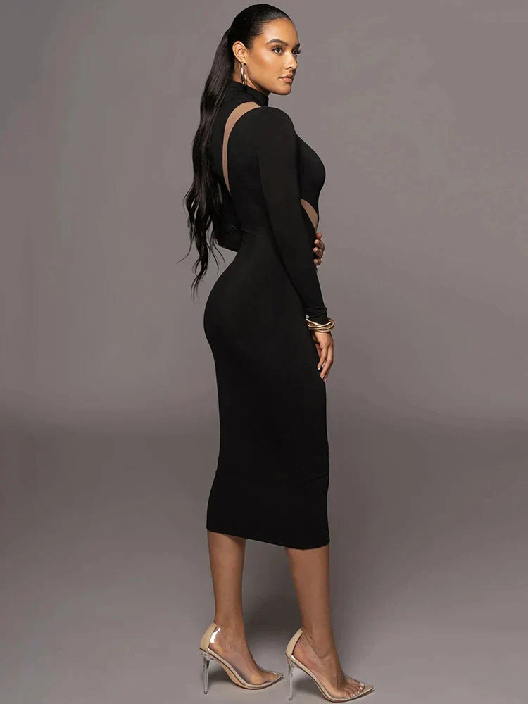 Chic Figure-Hugging Maxi Dress Collection