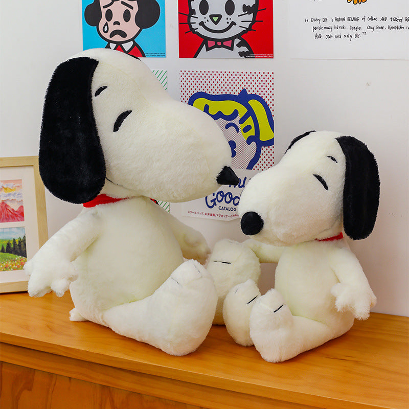 Cute Snoopy Lying Dog Plush Pillow Toy
