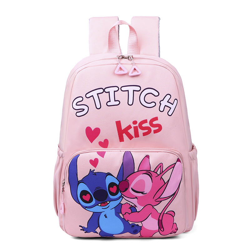 Stitch cartoon kids backpack - Pink