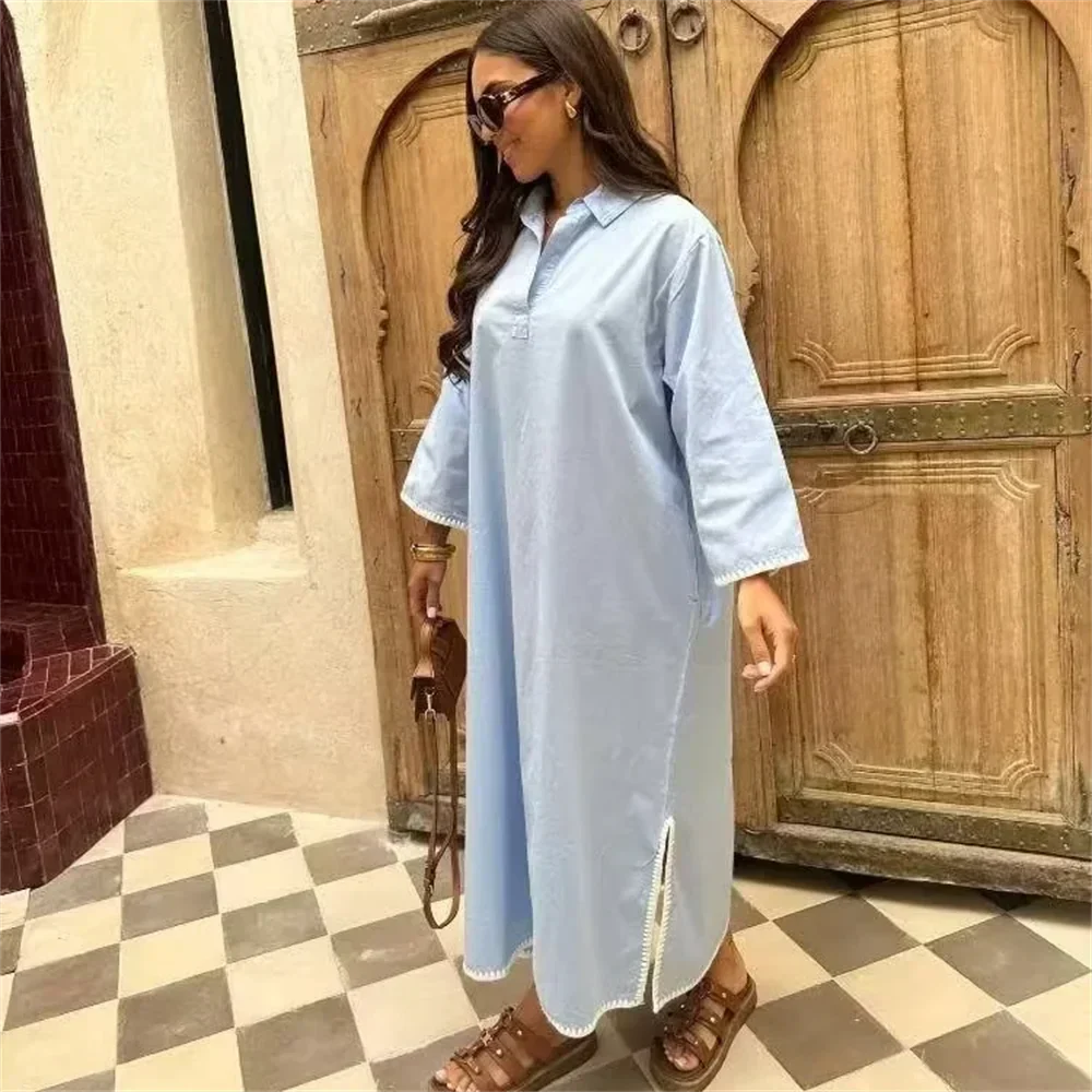 Lightweight Polyester Summer Dress - Effortless Style