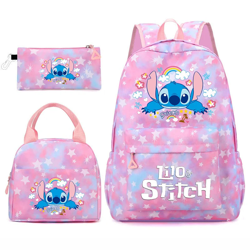3-Piece School Backpack Set with Lunch Bag and Pencil Case
