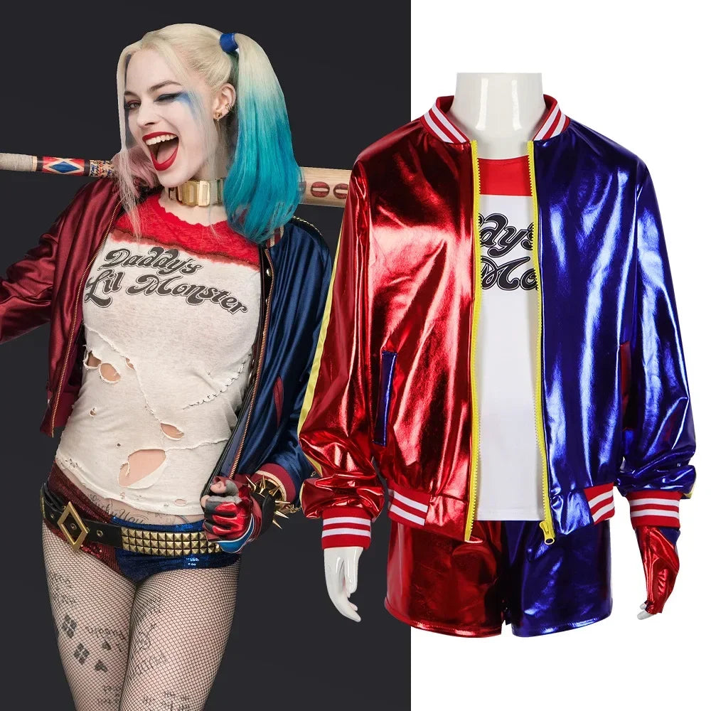 Two-Tone Costume Set with Jacket, Shirt, and Optional Accessories