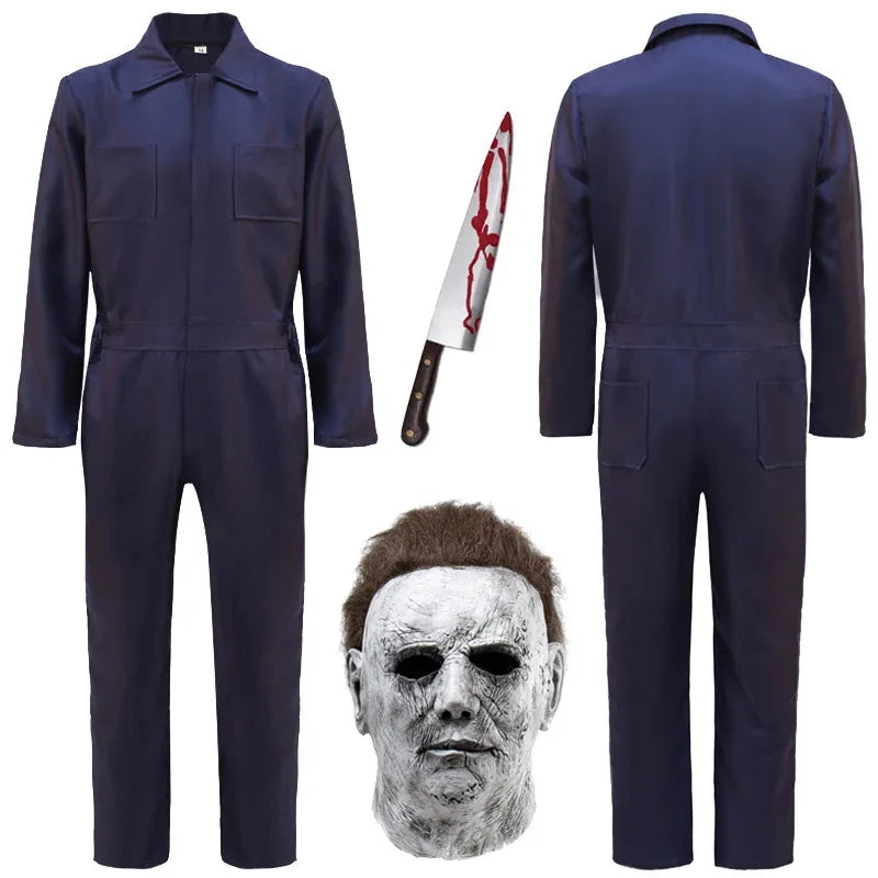Michael Myers Costume Jumpsuit and Mask Set