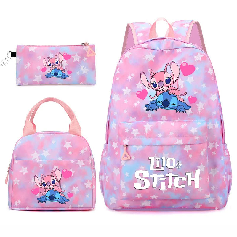 3-Piece School Backpack Set with Lunch Bag and Pencil Case