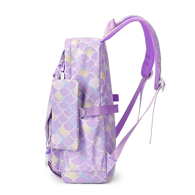 3-Piece Backpack Set with Character Print and Matching Accessories