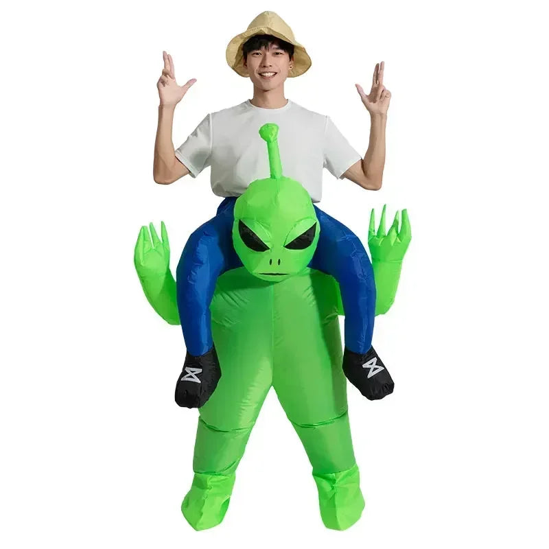Adult Riding Alien Inflatable Costume Cosplay