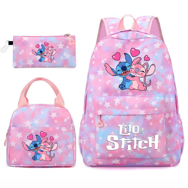3-Piece School Backpack Set with Lunch Bag and Pencil Case