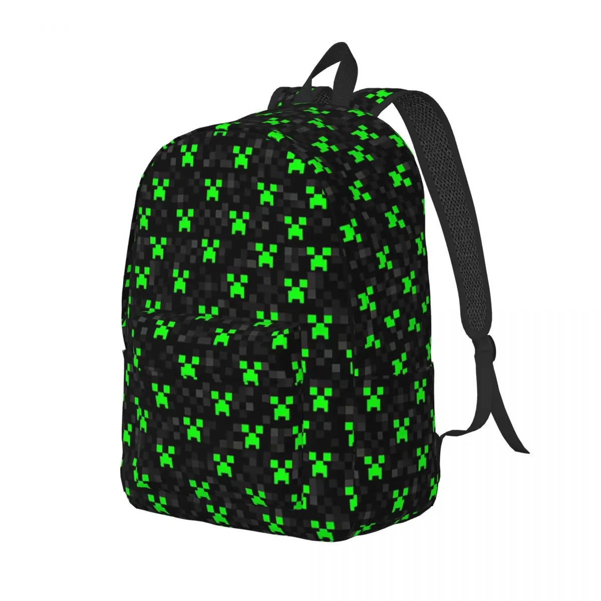 Gaming-Inspired Pixel Face Travel Backpack