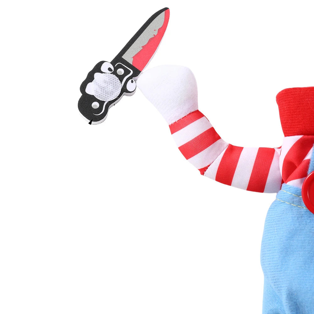 Dog Halloween Jumpsuit Chucky Costume