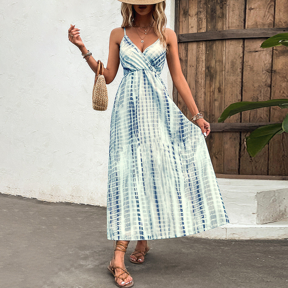 Chic Blue Maxi Dress for Summer