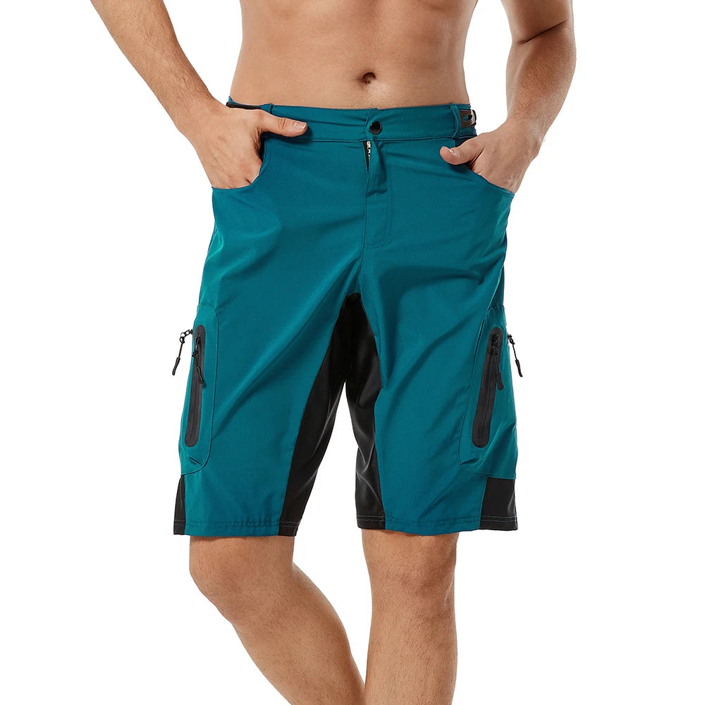 Men's Lightweight Outdoor Sports Shorts with Zipper Pockets