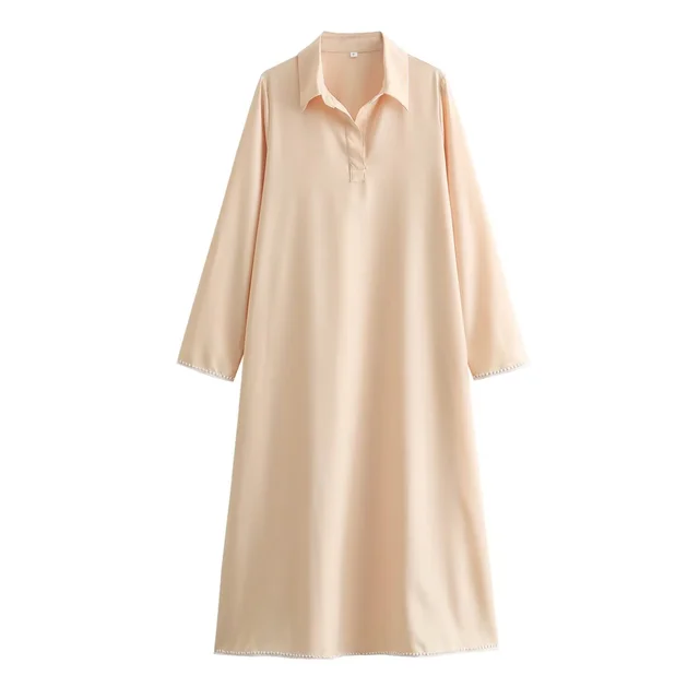 Lightweight Polyester Summer Dress - Effortless Style