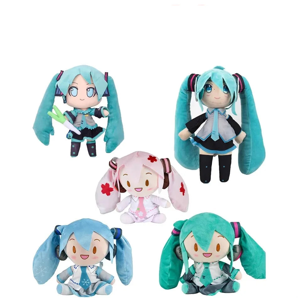 Miku Plush Set – 5 Anime-Inspired Variants