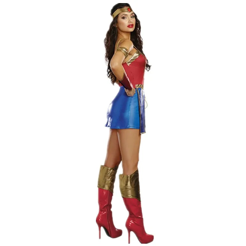 Women’s Cosplay Costume Set with Dress and Accessories