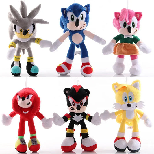 Sonic-Inspired Plush Toy – Soft Stuffed Character Doll