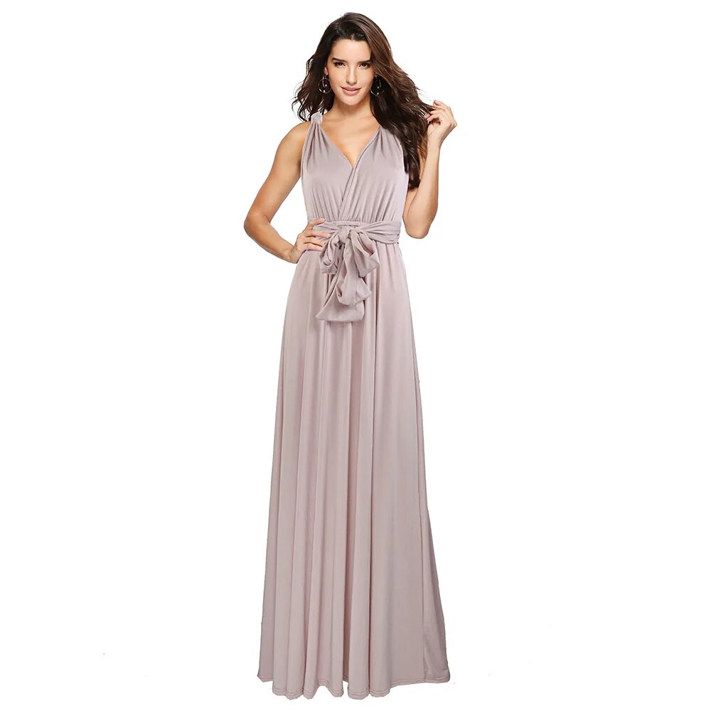 Chic Long Red Boho Dress for Women