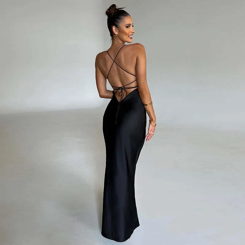 Chic Side Slit Maxi Dress - Effortless Elegance