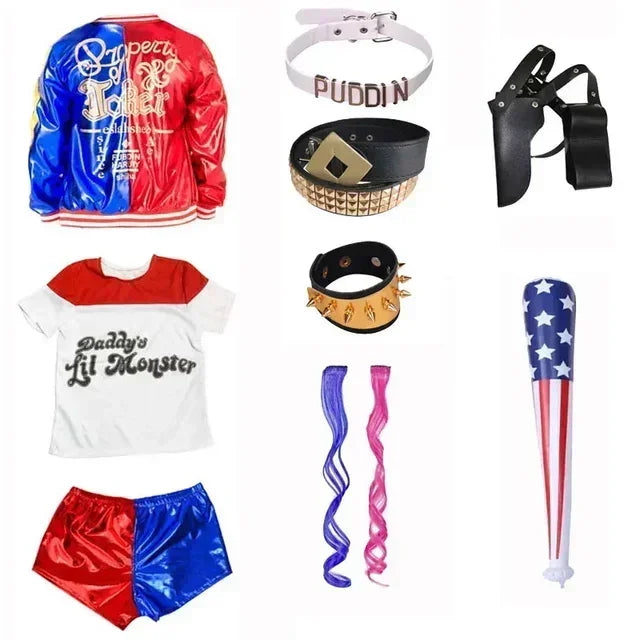 Children's Comic-Inspired Costume Set with Accessories for Cosplay and Events