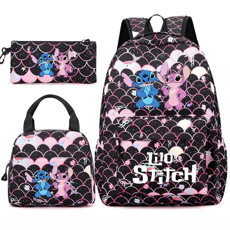 3-Piece School Backpack Set with Lunch Bag and Pencil Case