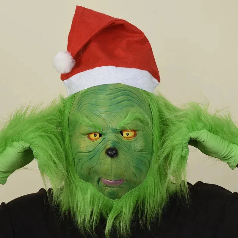 2025 Santa Claus Grinch Costume Set