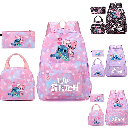 3-Piece School Backpack Set with Lunch Bag and Pencil Case