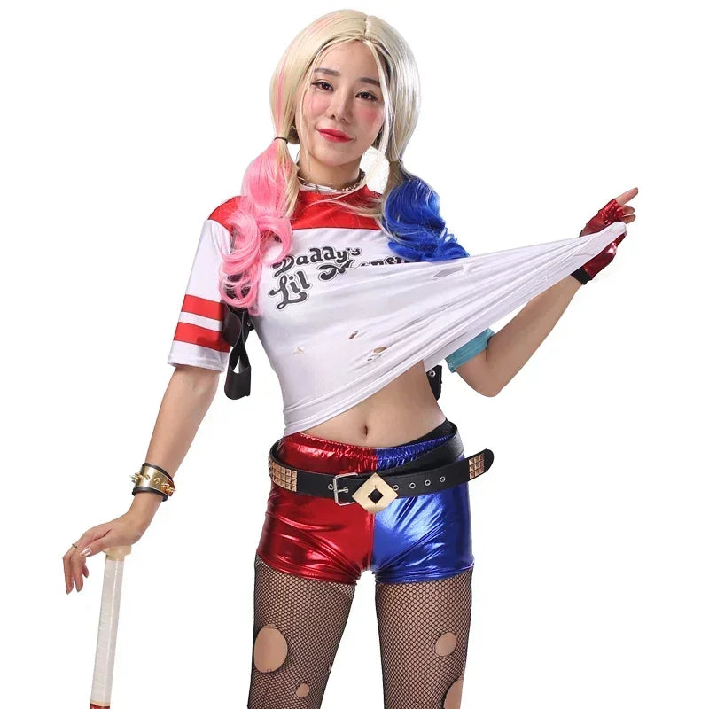 Two-Tone Costume Set with Jacket, Shirt, and Optional Accessories