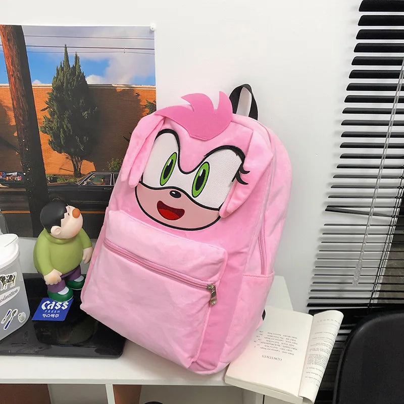 Character Flannel Backpack with Adjustable Straps