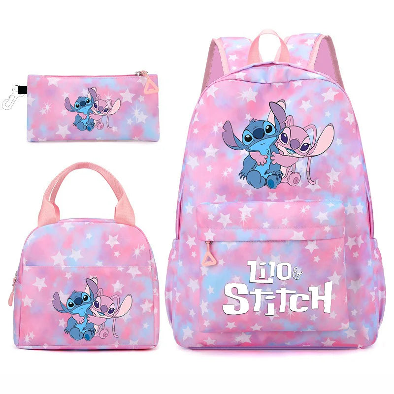 3-Piece School Backpack Set with Lunch Bag and Pencil Case