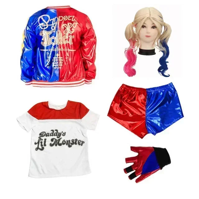 Children's Comic-Inspired Costume Set with Accessories for Cosplay and Events