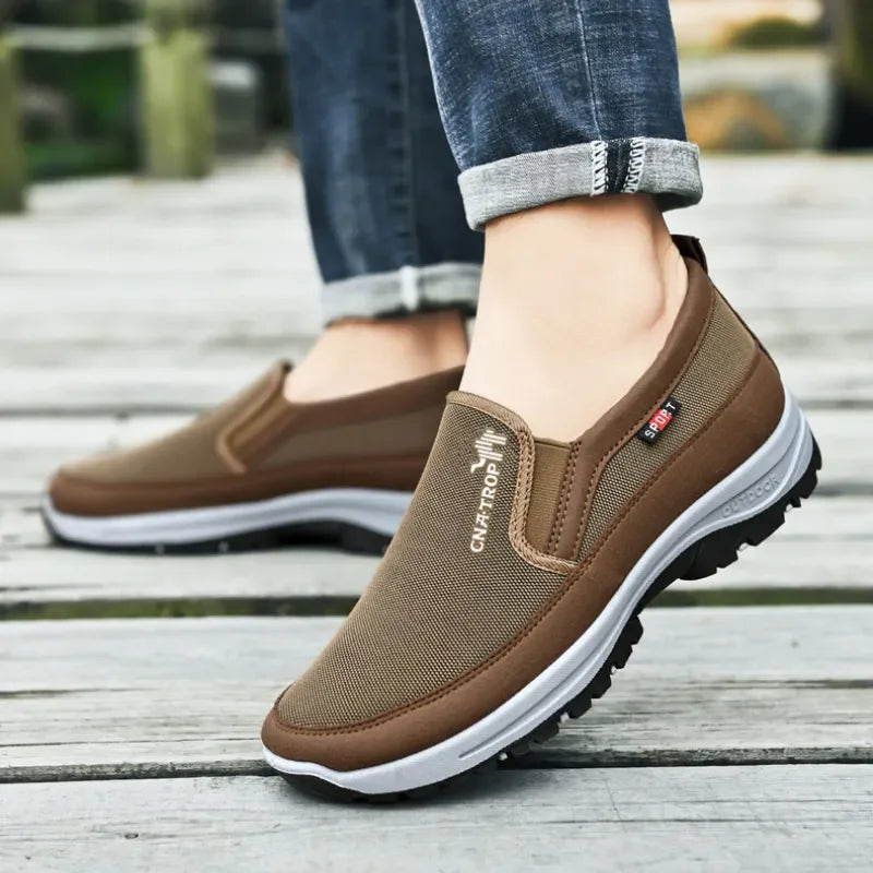 Men's Slip-On Casual Loafers – Retro Style, Driving-Friendly