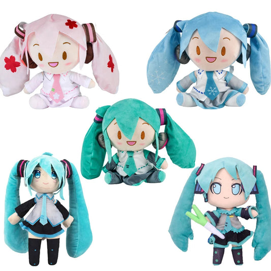 Miku Plush Set – 5 Anime-Inspired Variants