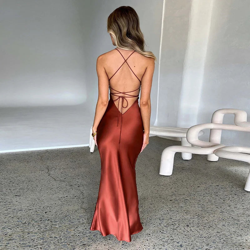 Chic Side Slit Maxi Dress - Effortless Elegance