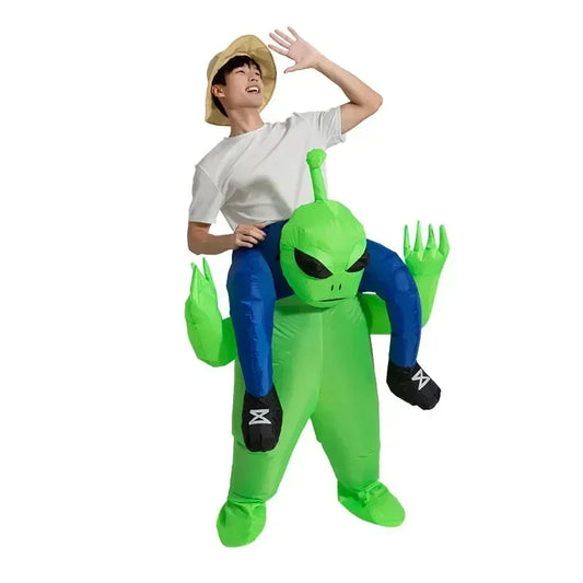 Adult Riding Alien Inflatable Costume Cosplay